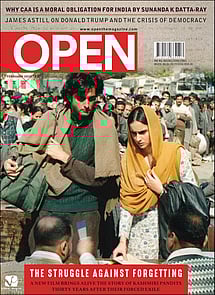 open magazine cover