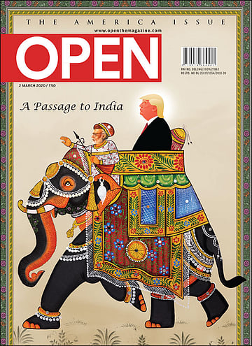 open magazine cover
