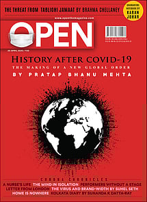 open magazine cover