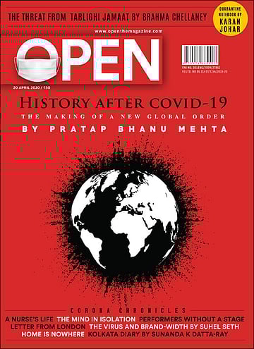 open magazine cover