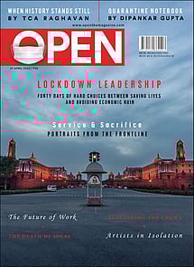 open magazine cover