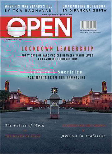 open magazine cover