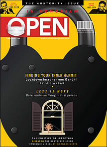 open magazine cover