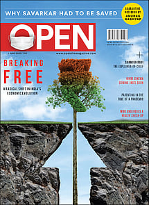 open magazine cover