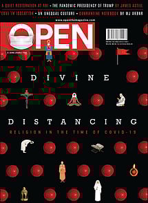 open magazine cover