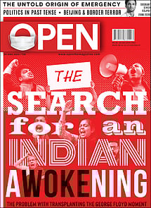 open magazine cover