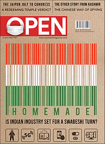 open magazine cover