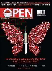open magazine cover
