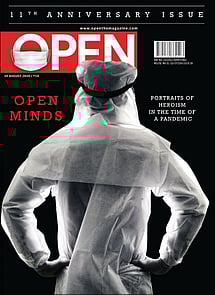 open magazine cover