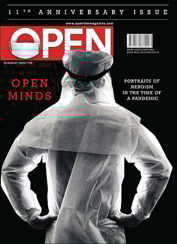 open magazine cover