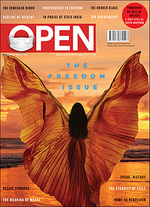 open magazine cover