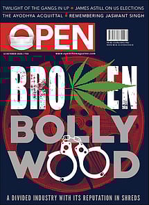 open magazine cover