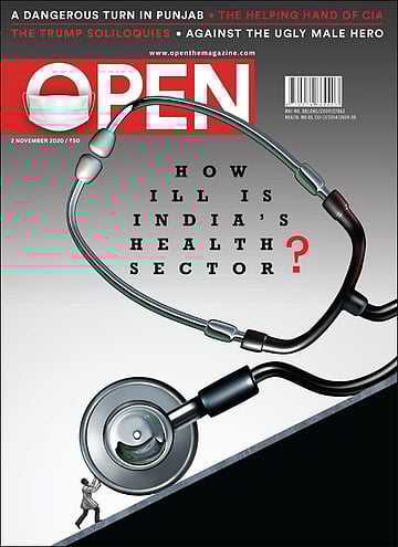 open magazine cover