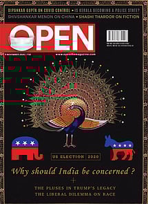 open magazine cover