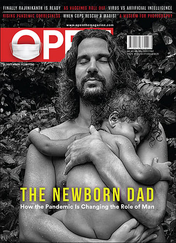 open magazine cover