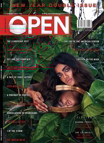 open magazine cover
