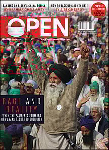 open magazine cover
