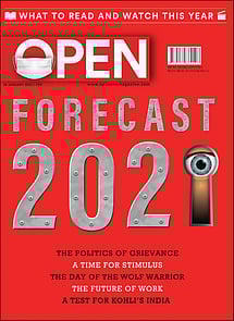 open magazine cover