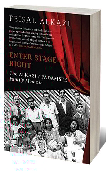 Cover of Enter Stage Right: The Alkazi/Padamsee Family Memoir