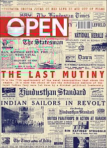 open magazine cover
