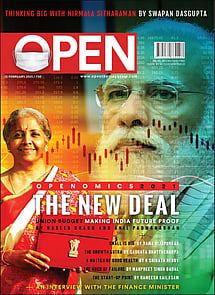 open magazine cover