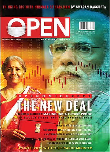 open magazine cover