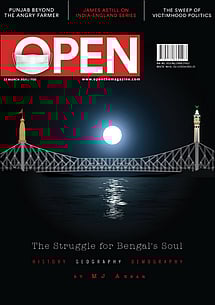open magazine cover