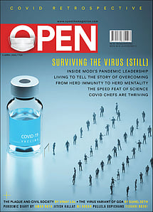 open magazine cover