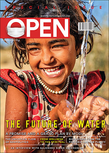 open magazine cover