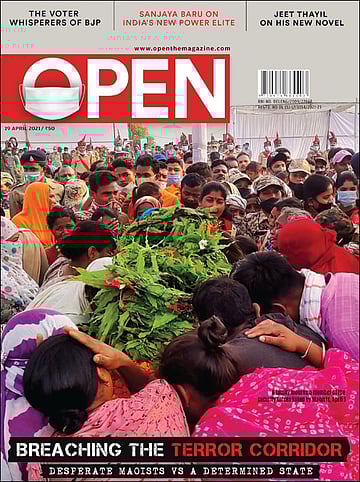 open magazine cover