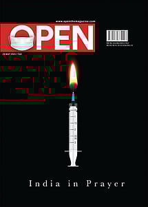 open magazine cover