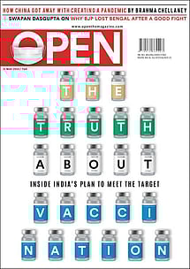 open magazine cover