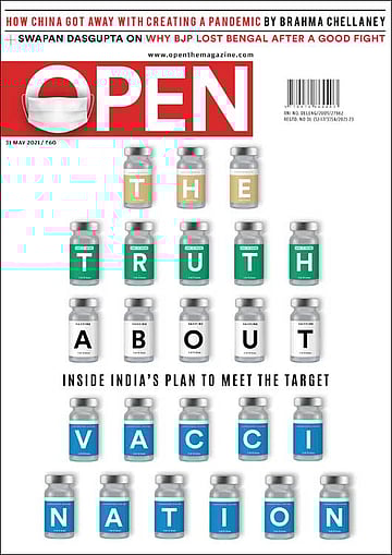 open magazine cover
