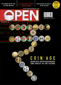 open magazine cover