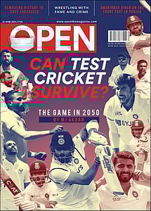 open magazine cover