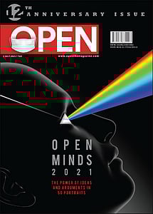 open magazine cover
