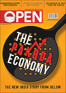 open magazine cover