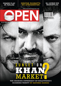 open magazine cover