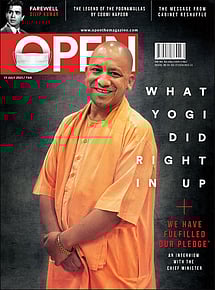open magazine cover