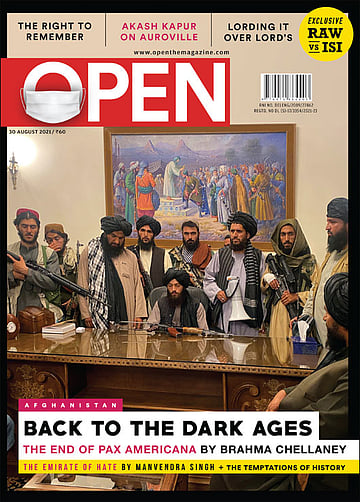 open magazine cover