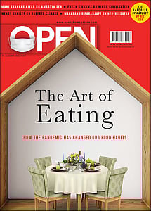 open magazine cover