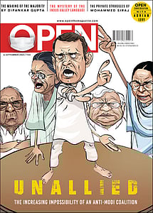 open magazine cover