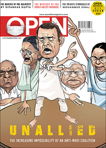 open magazine cover