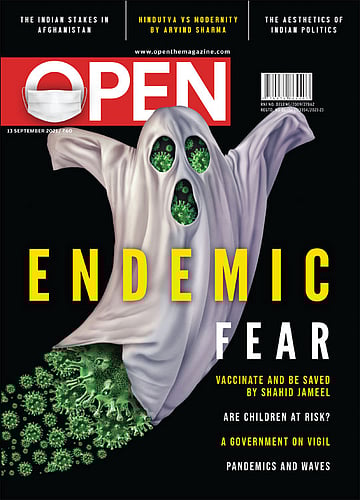 open magazine cover