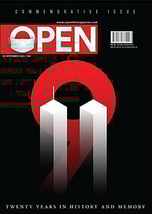 open magazine cover