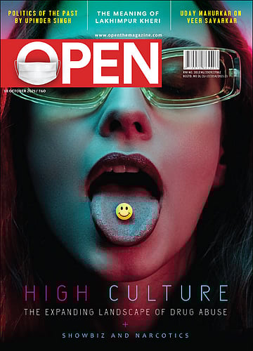 open magazine cover