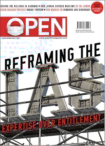 open magazine cover