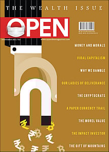 open magazine cover