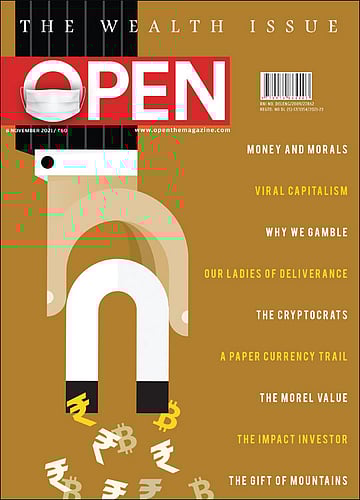 open magazine cover