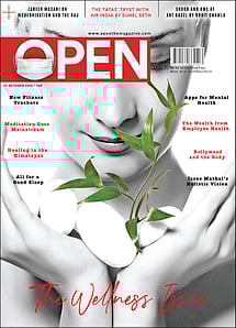open magazine cover